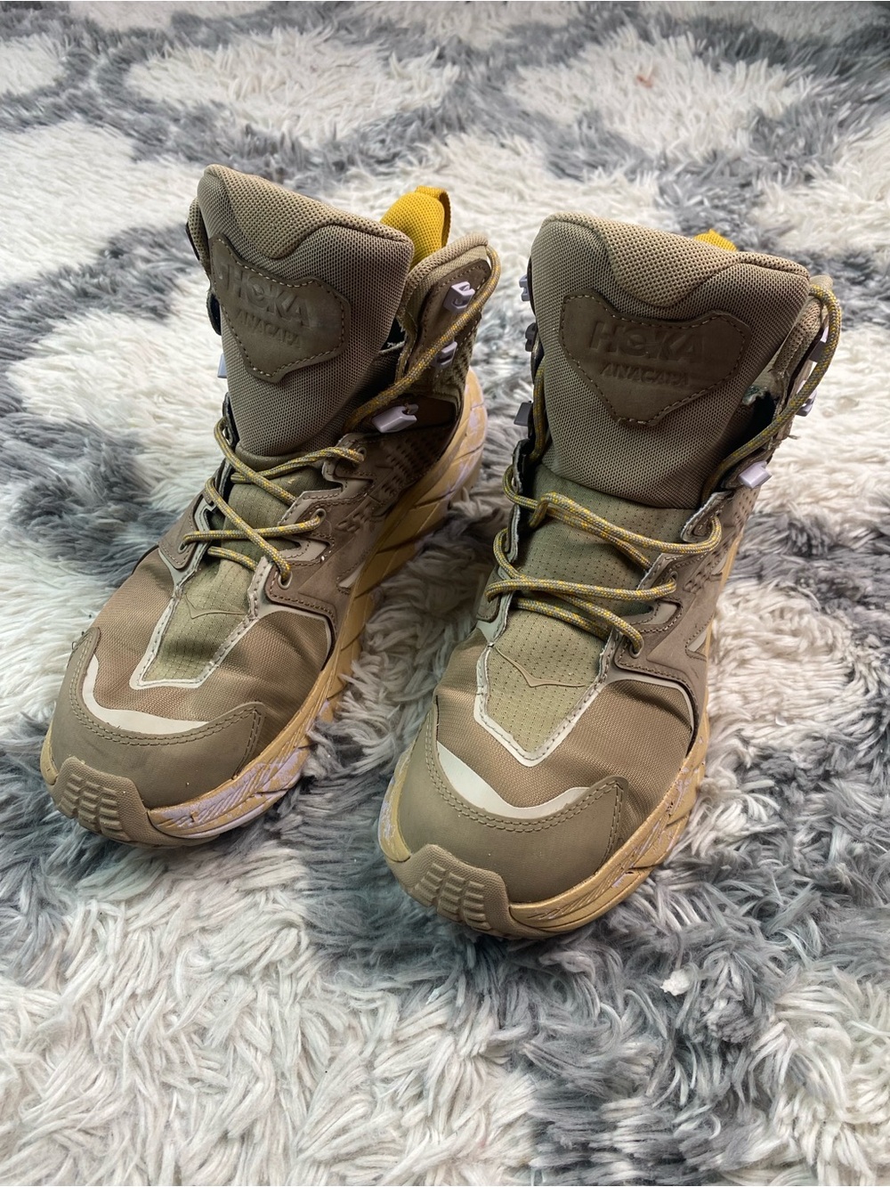 Hoka One One Anacapa Mid GORE-TEX Tan Brown Women's Size 9B Shoes